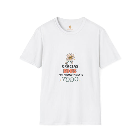 Gratitude Floral Unisex Softstyle T-Shirt - Perfect for Everyday Comfort & Celebrations