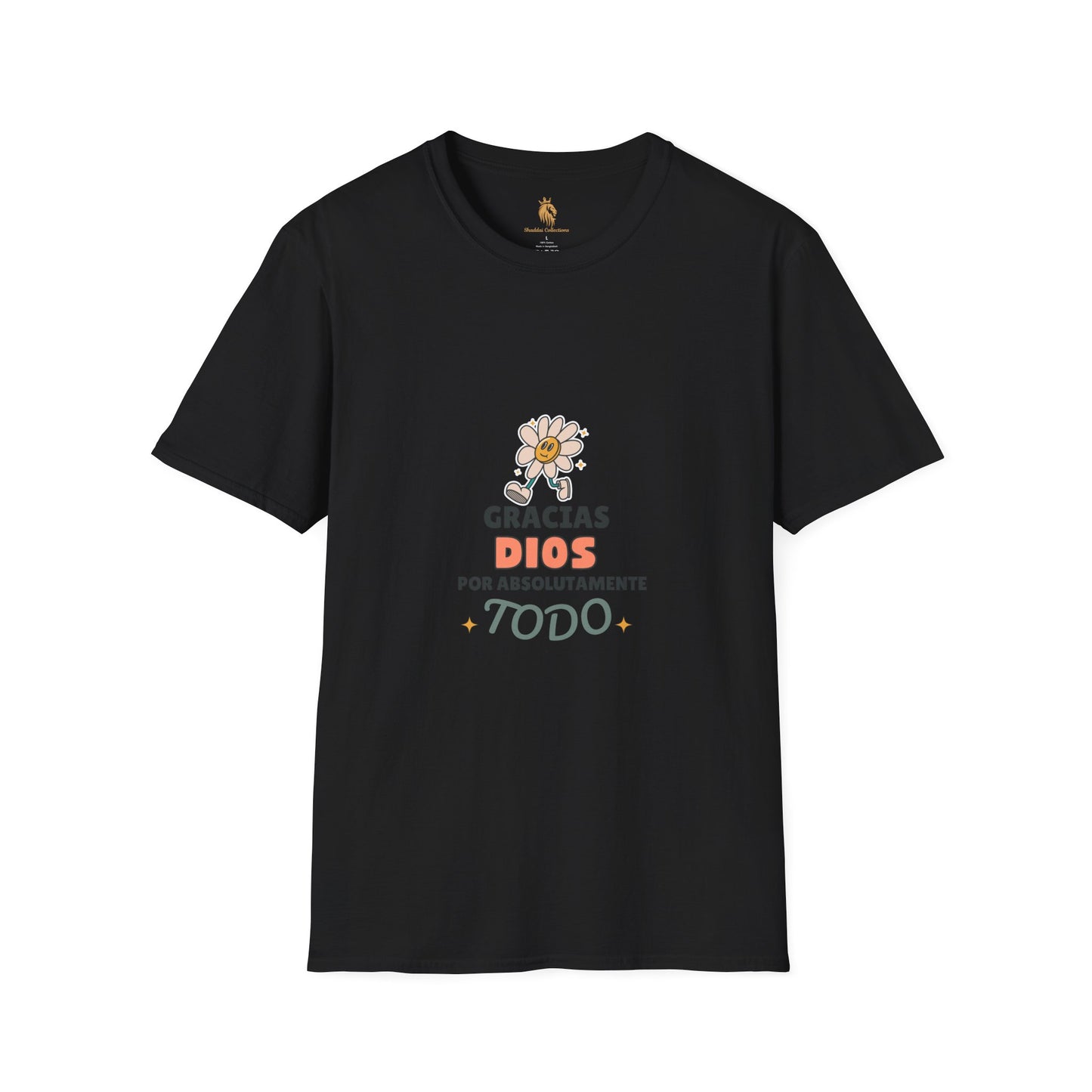 Gratitude Floral Unisex Softstyle T-Shirt - Perfect for Everyday Comfort & Celebrations