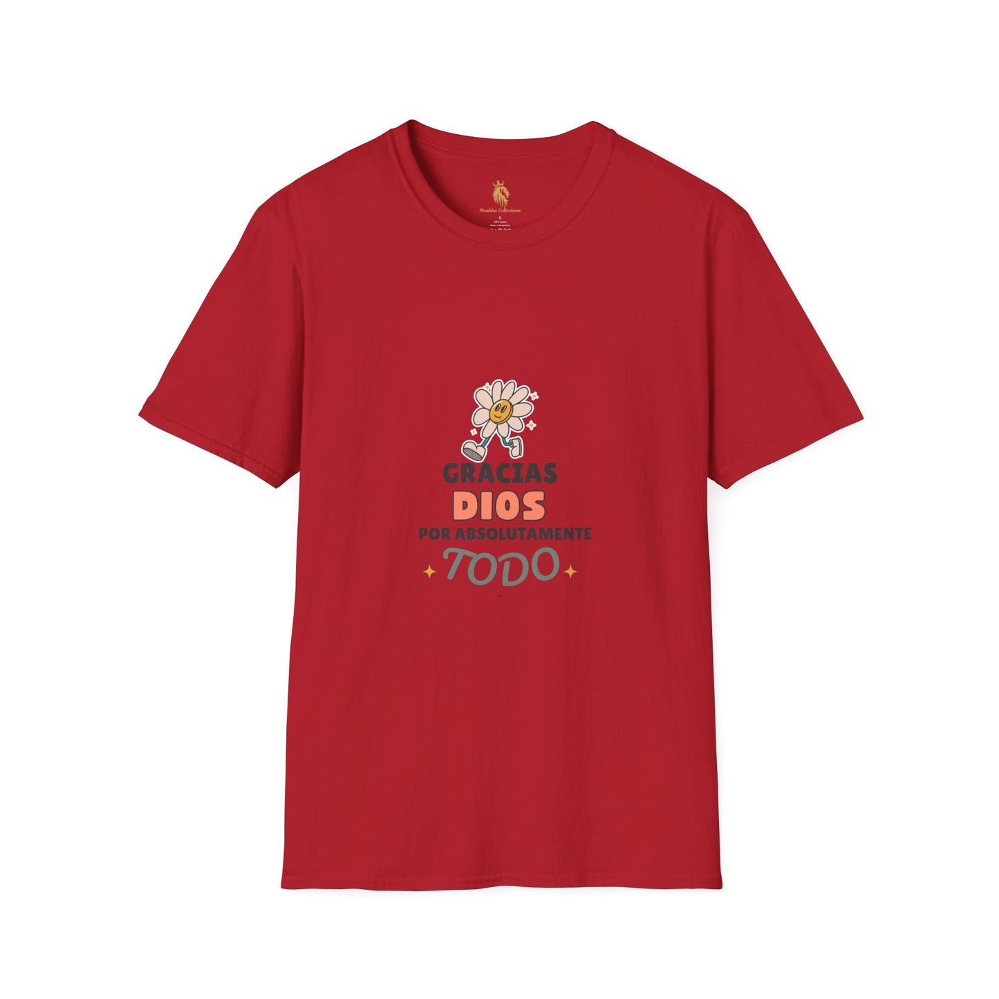Gratitude Floral Unisex Softstyle T-Shirt - Perfect for Everyday Comfort & Celebrations