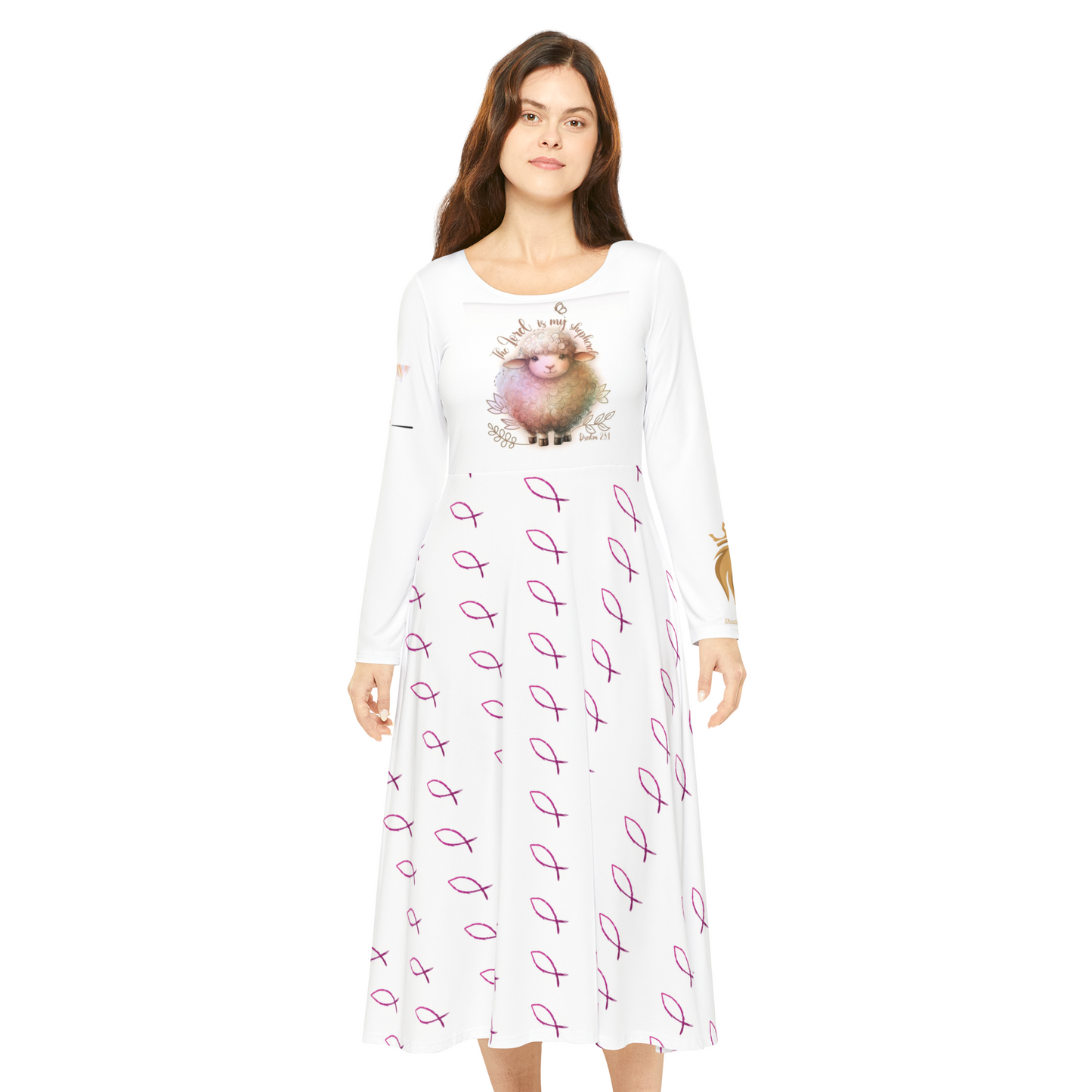 Women's Long Sleeve Dance Dress (AOP)