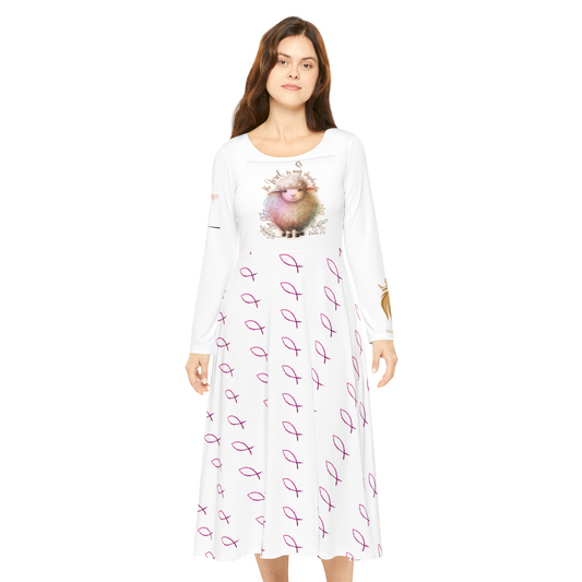 Women's Long Sleeve Dance Dress (AOP)