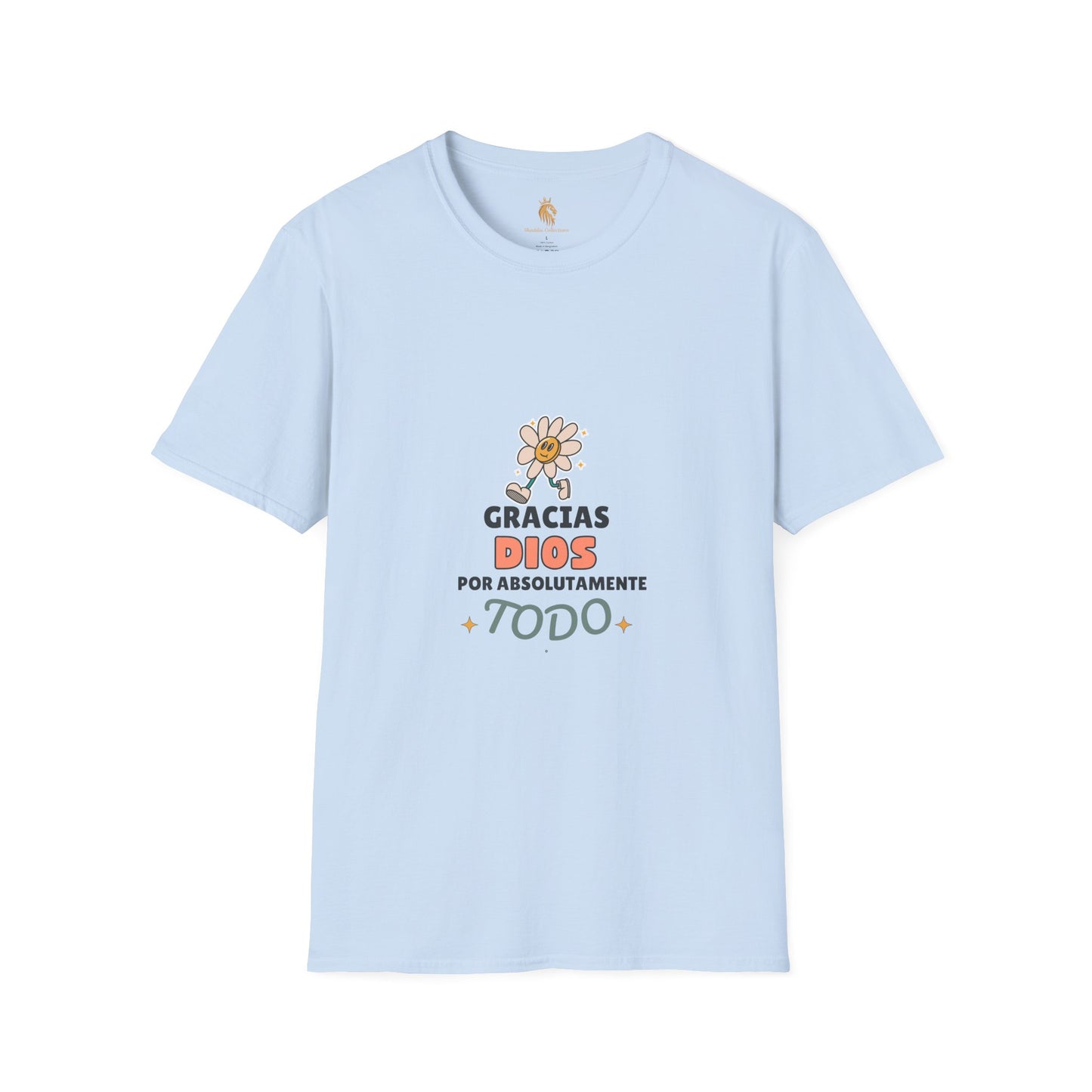 Gratitude Floral Unisex Softstyle T-Shirt - Perfect for Everyday Comfort & Celebrations