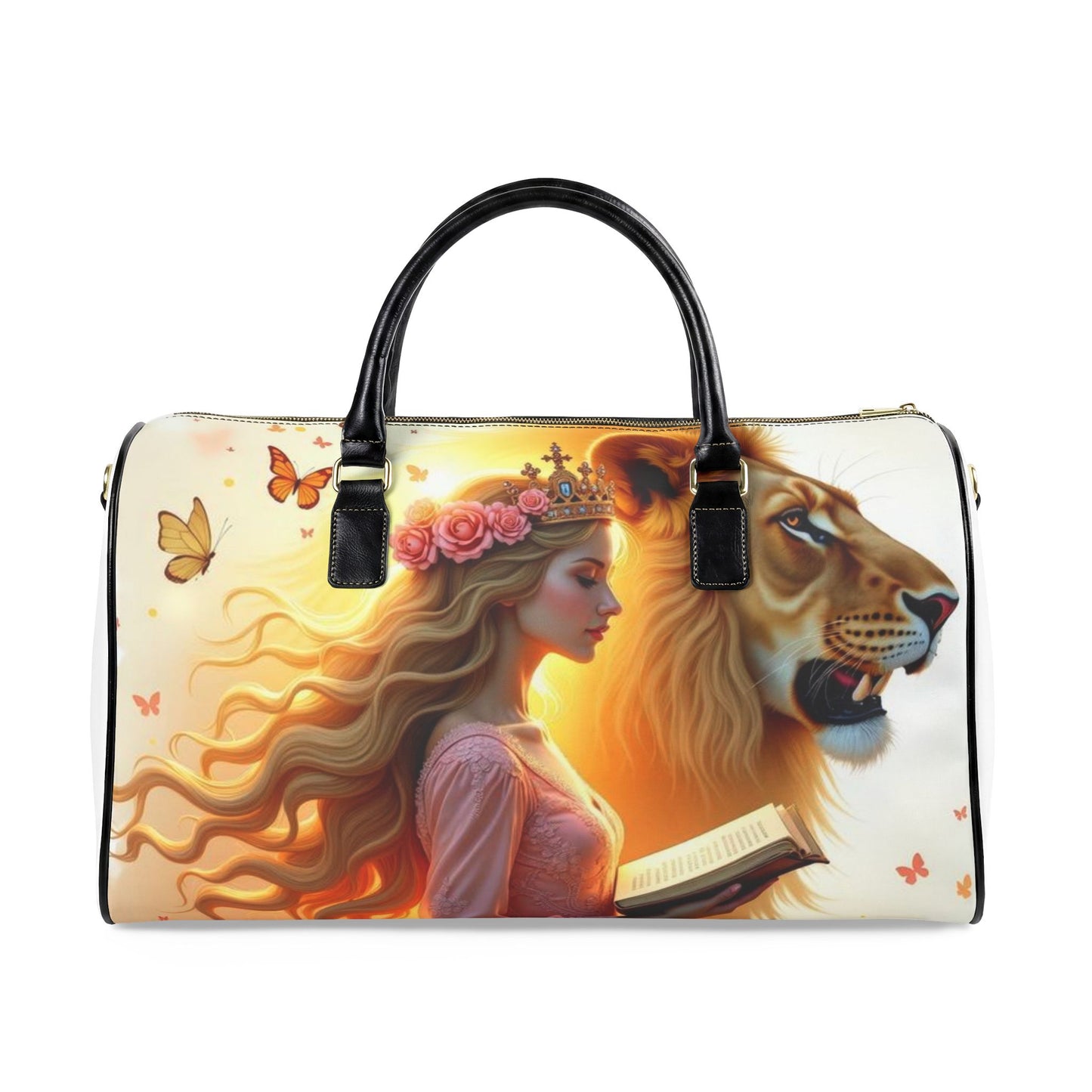 Faux Leather Travel Bag