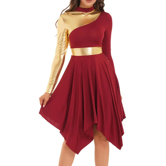 Vestido de Danza Metalico